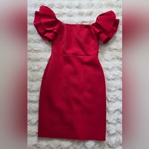 Eliza J Red Midi Dress